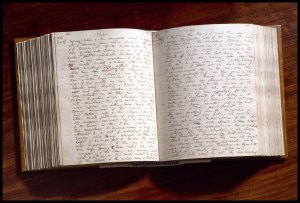 Darwin's Journal, also known as the Beagle Diary. Image Courtesy of English Heritage.